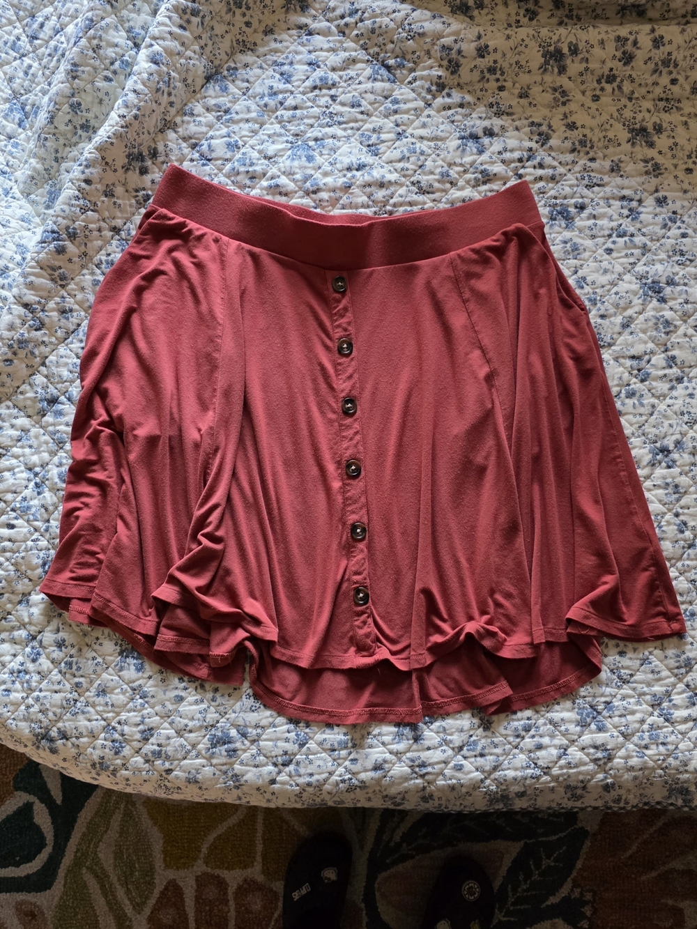 torrid Orange Button-Front Circle Skater Skirt